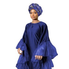 Nigerian Auto Gele African Women Hijab Aso Oke Wedding Party Hat Headtie Tuban