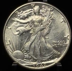 1942 US Walking Liberty Half Dollar 50C Silver Coin-I