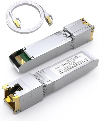 QINIYEK Paquete de 10 transceptores 10GBase-SR SFP+, ódulo LC