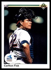 Carlton Fisk 1990 Upper Deck #367 White Sox MLB READ FREE SHIPPING AutographDen