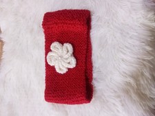 Crocheted headband with a beautiful puff stitch