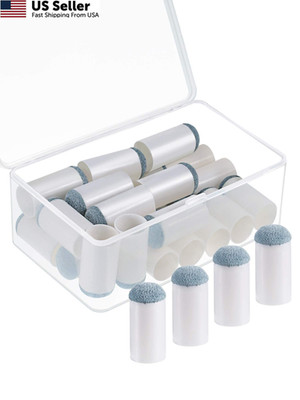 Gejoy 24 Pcs Slip on Pool Cue Tips Stick Replacement Kit with 13 mm 
