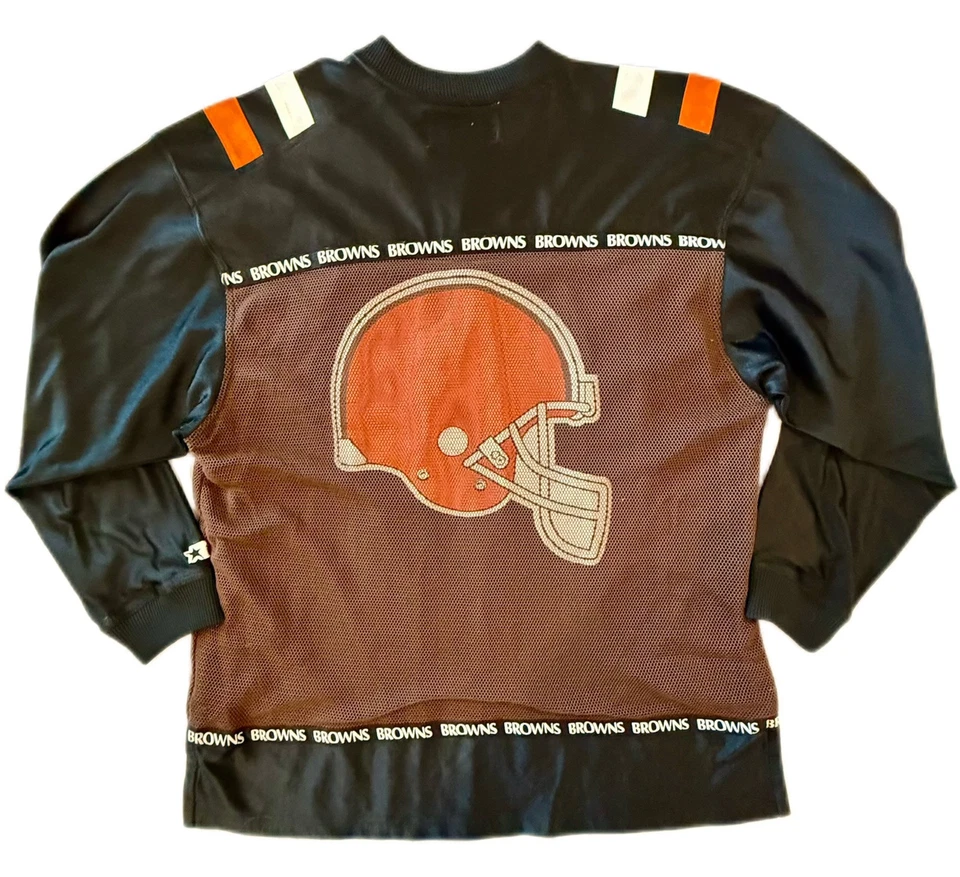 Camiseta Cleveland Browns XXL Logo Años 90 7 APUESTA Edición Especial Malla De Colección NFL Foto 3 de 4