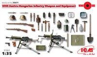 Wwi Austro-Hungarian Infantry Weapon And Equipment 1:3 5 Plastic Modell Kit Icm