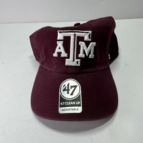 Texas A&M Aggies '47 Brand Clean Up hat cap adjustable NCAA New Red Gig Em Dad