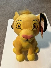 The Lion King Disney Simba plush toy. 11 inches. Official Disney New With tags