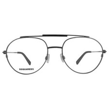 DSQUARED2 DQ5266 008 Gunmetal Metal Aviator Optical Eyeglasses Frame 54-18-145