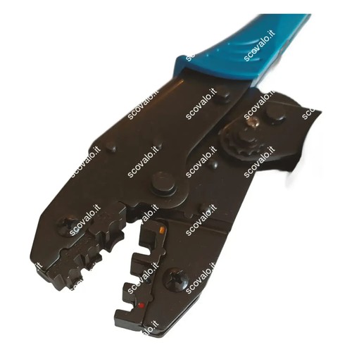 pinza crimpatrice per capicorda isolati 0.25-6mm a crimpare cricchetto - Foto 4 di 7