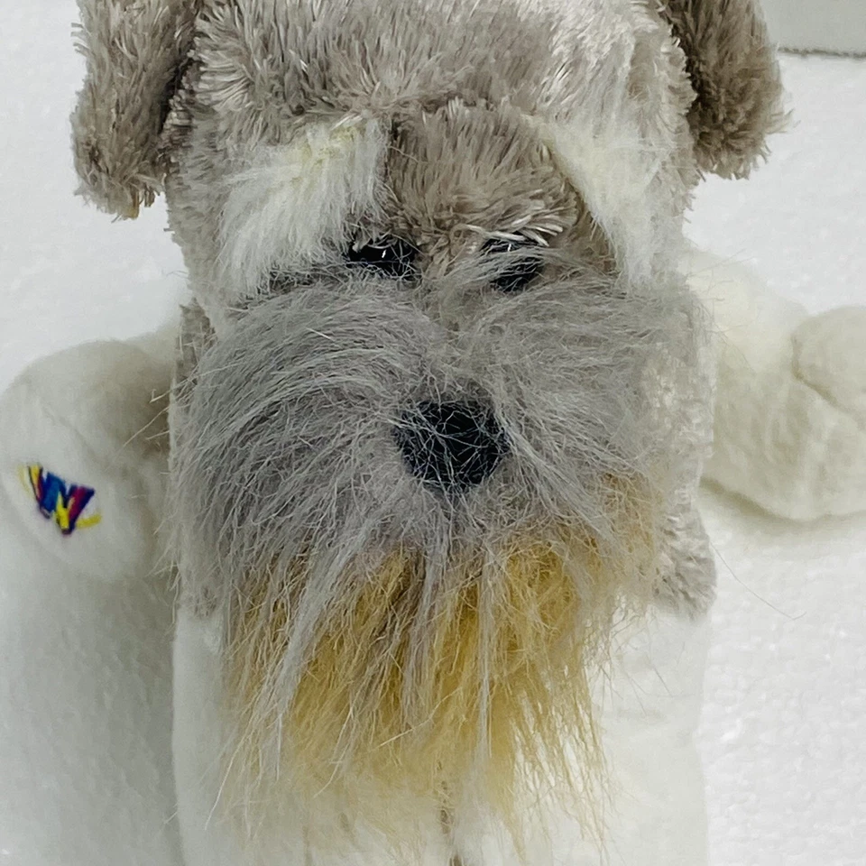 Ganz Webkins Schnauzer Puppy Dog Stuffed Animal 9" Plush no code life like toy - Image 4 of 4