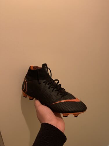 Nike Mercurial Superfly 6 Pro FG Mens Football Boots Black Total Orange UK7.5