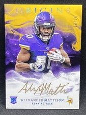 ALEXANDER MATTISON 2019 PANINI ORIGINS ROOKIE RC GOLD AUTOGRAPH 9/10 # RA-AM