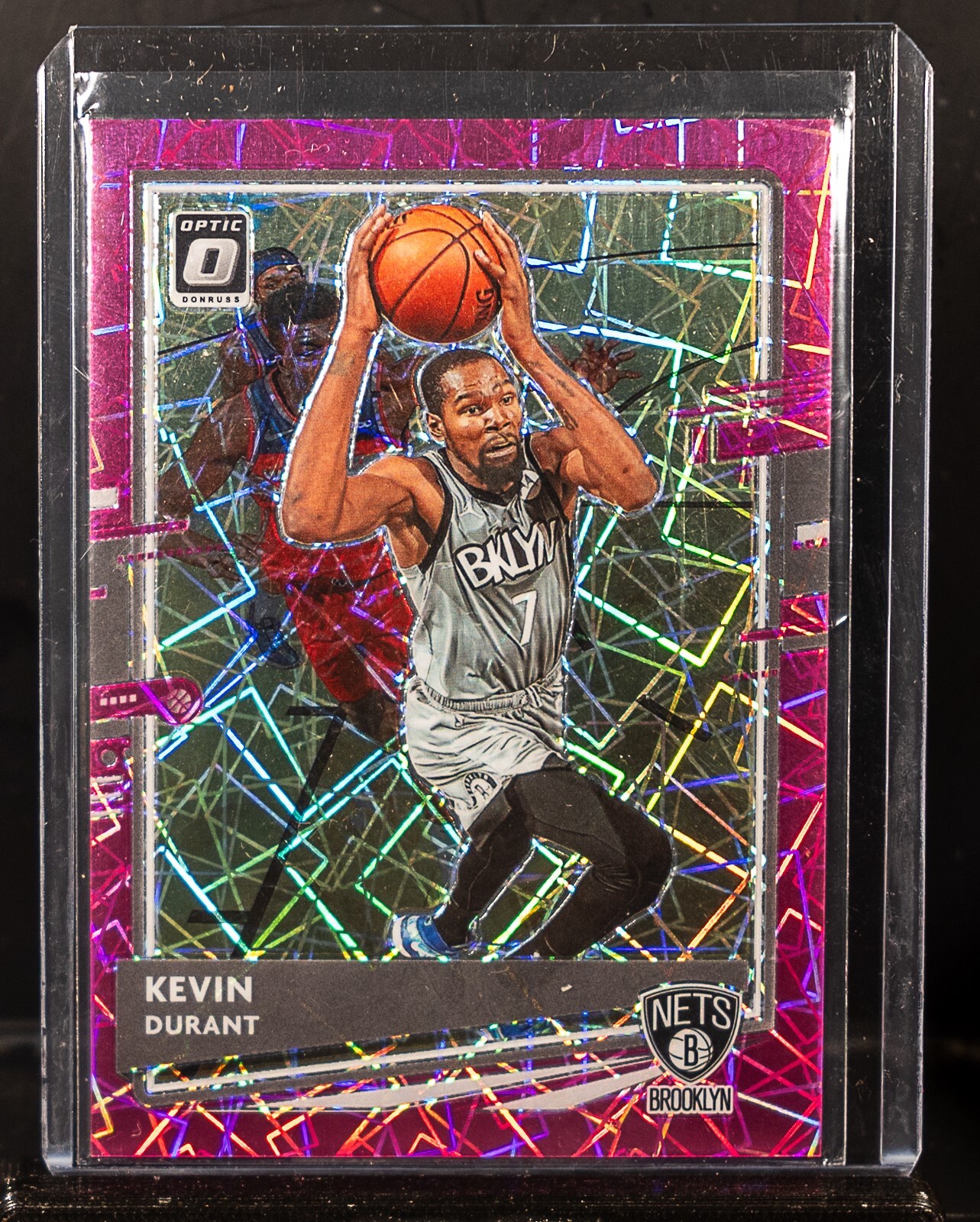 Kevin Durant 2020-21 Panini Donruss Optic Pink Velocity Prizm #35/79 Nets