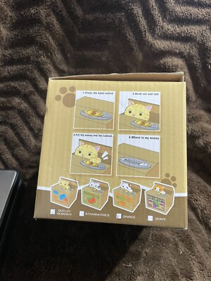 Mischief Box White Cat Automated Stealing Coin Saving Box Piggy