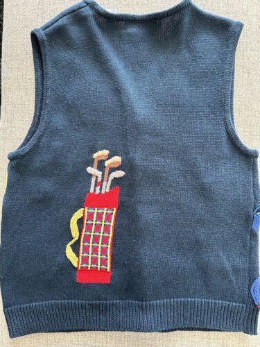 Belle Pointe Maglione Gilet Golf Vintage - Foto 2 di 3