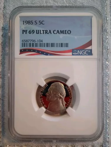 1985-S 5C Jefferson Nickel NGC PF 69 Ultra Cameo 