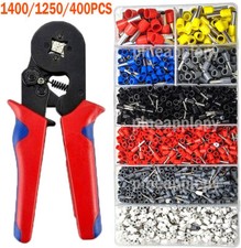 1400PCS Insulated Ferrule Pin Cord End Wire Terminals Copper Crimp Connector Kit