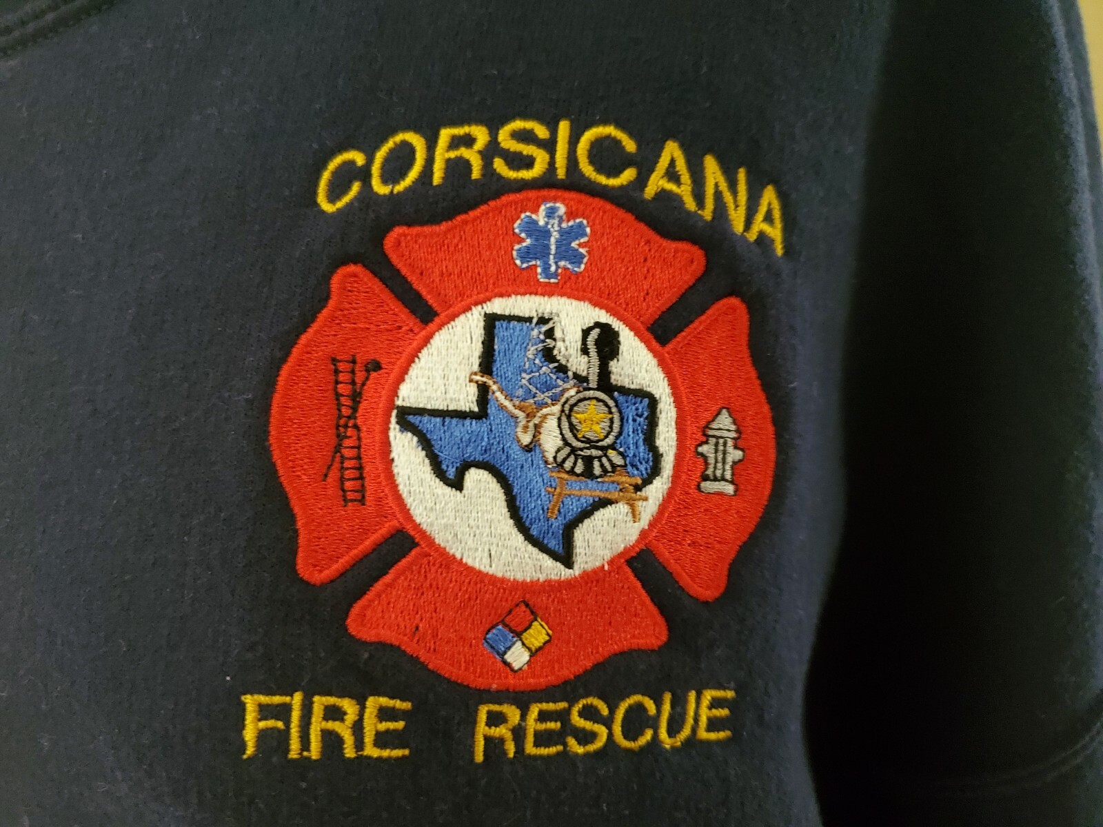 Vintage Corsica PA Fire Rescue Department EMT Mens Sw… Gem