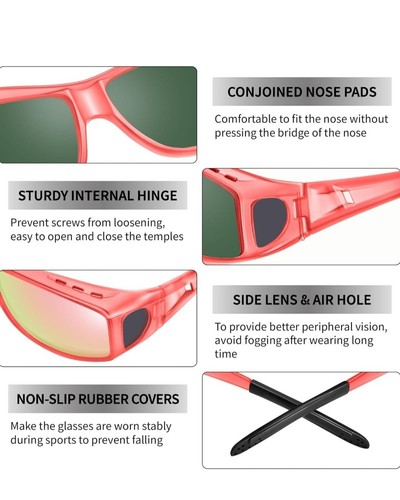 Sonnenbrille polarisiert 100% UV-Schutz rund um Männer und Frauen Autofahren - Bild 9 von 13