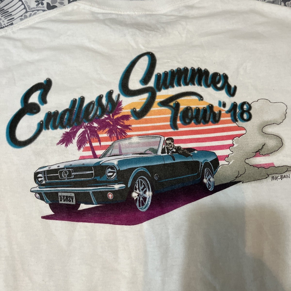 ツアー Tシャツ グッドフェイス G-Eazy 2018年 G-Eazy and with summer tour 2018 T-shirt men's medium NWOT