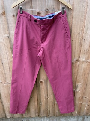 Brooks Brothers Hose Chinohose Herren Brandneu UVP 135£ Rosa 31x32 Formell