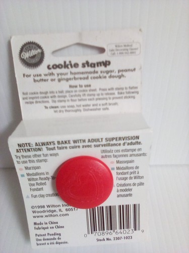 NIP- 1998 Retired -Wilton Double Heart Cookie Stamp 🍪 ❤ - Picture 2 of 3