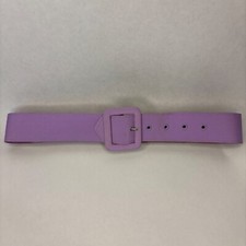 Unbranded Vintage 70s Women's 4 Belt Lavender Purple Plain Mod Disco Coquette