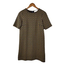 Loft Shirt Dress Size XS Party Career Casual cocktail shirt mustard Navy 