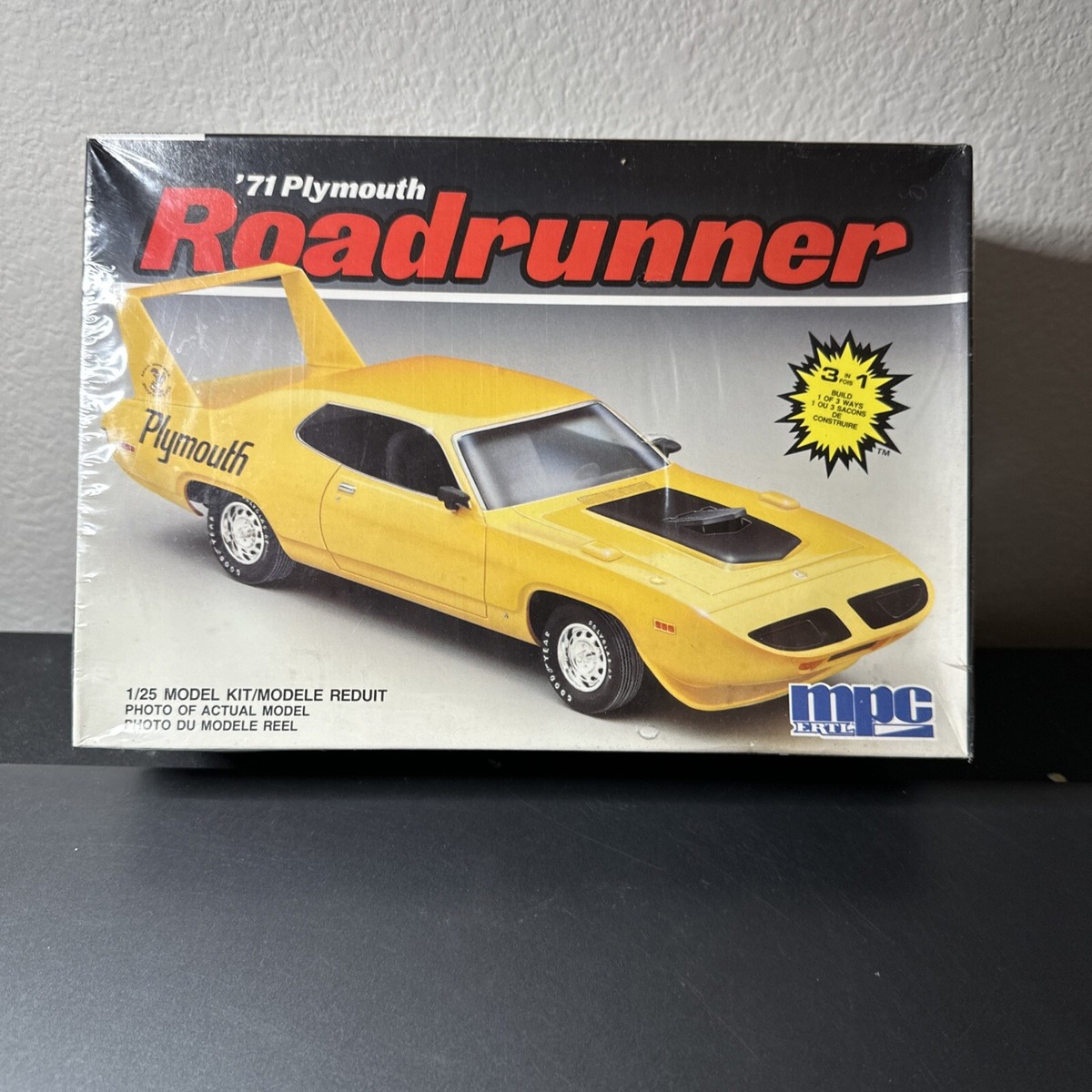 MPC '71 Plymouth Roadrunner 3'n1 1/25 #6282 Rare Factory
