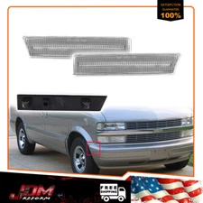 For 1995-2005 Chevy Astro / GMC Safari Van Clear Front Bumper Side Marker Lights