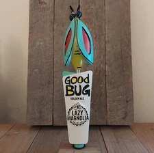HTF  Lazy Magnolia Brewing Good Bug Tap Handle, NIB