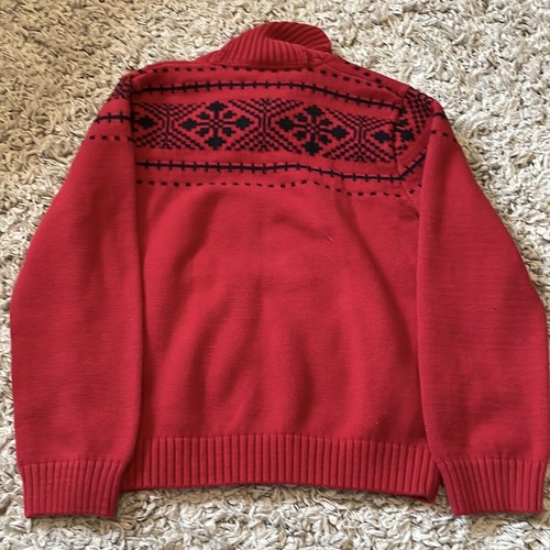 2016 Dressed Up by Gymboree “Royal Red” Shawl Pullover Sweater, Size M(7-8) - Picture 3 of 4