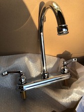 Huntington Brass K2220701. 2-Handle High Arc 8-Inch Kitchen Faucet Chrome