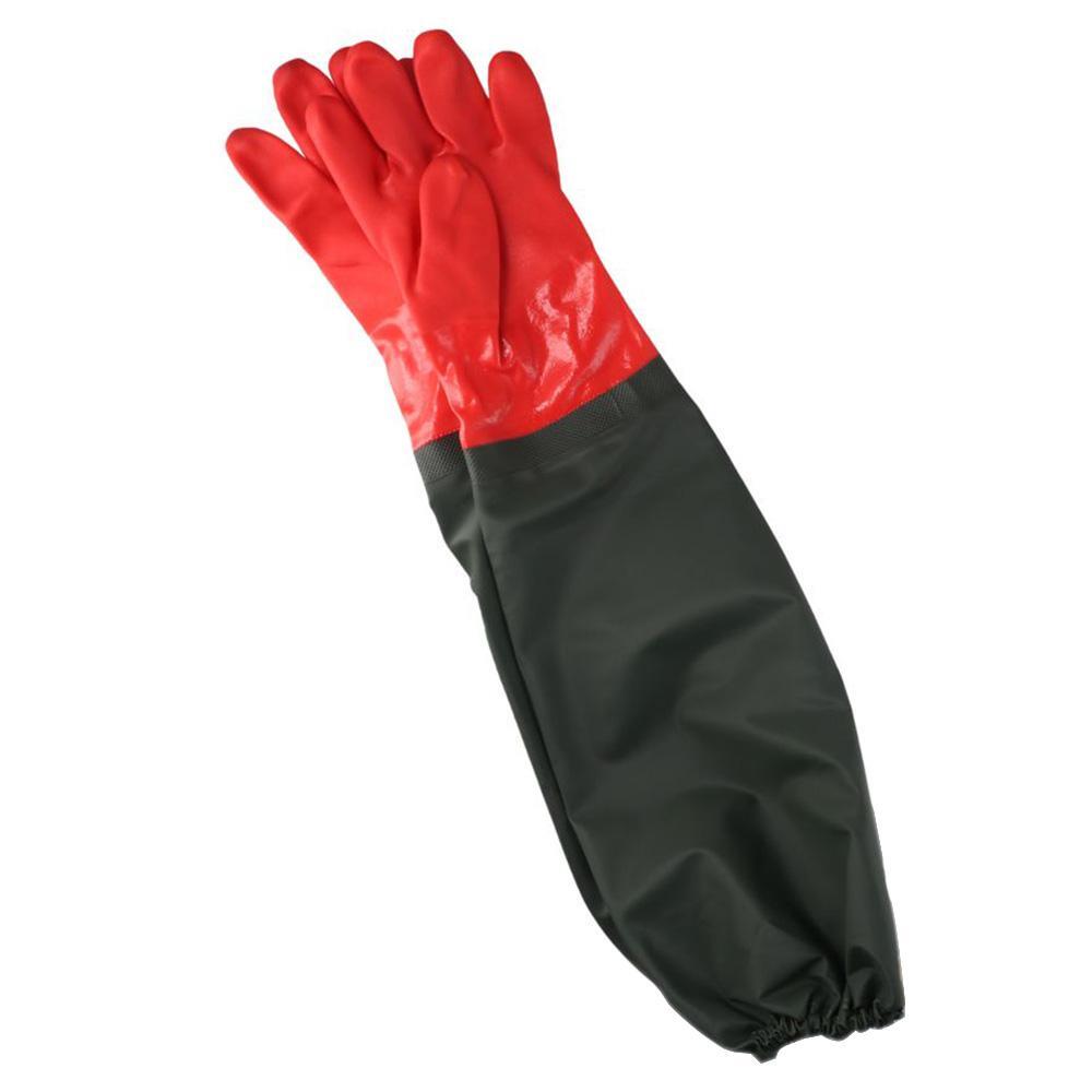 1Pair Extended Decoy Gloves Pvc Long Waterproof Gloves Gardening Gloves