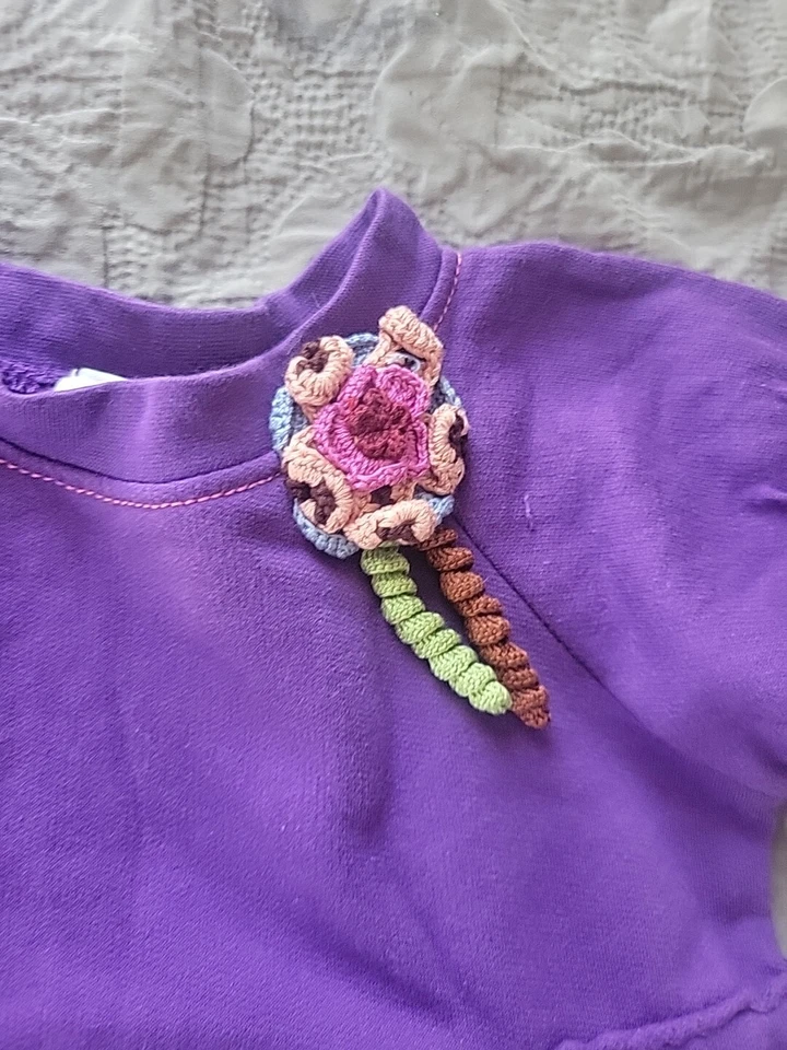 Vestido Lemon Loves Lime Niñas Manga Larga Volantes Talla 2-3 Foto 2 de 4