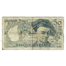 [#178968] France, 50 Francs, Quentin de La Tour, 1987, G48, F(12-15), Fayette:67