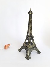 Torre Eiffel de París enchapada en latón antiguo de 25 cm
