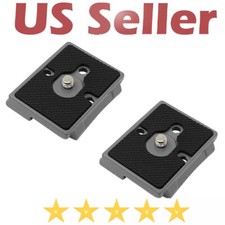 2pcs Quick Release QR Plate For Manfrotto Compatible 200PL-14 Camera Tripod Grey