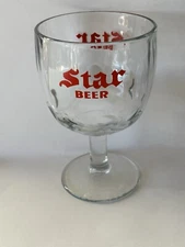 Star Beer Goblet ACL Glass, Dubuque, Iowa