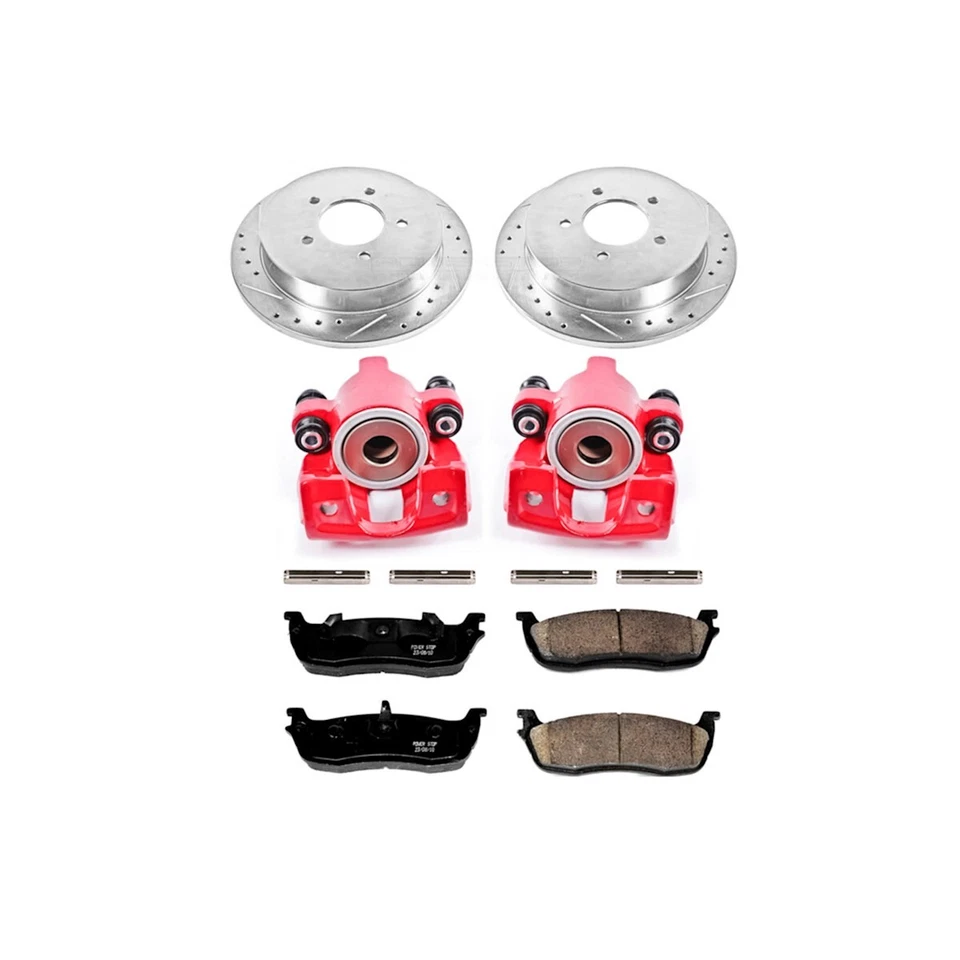 KC1872 Powerstop Juego de frenos de 2 ruedas con pinzas traseras para camión F150 F-150 Foto 4 de 4