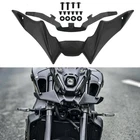 Aerodynamic Wing Front Spoiler Winglet Black For Yamaha MT-09 MT09 2021-2023