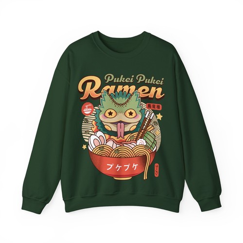 Pukei Pukei Ramen Vintage Unisex Crewneck Sweatshirt. Monster Hunter Video Games - Picture 11 of 14