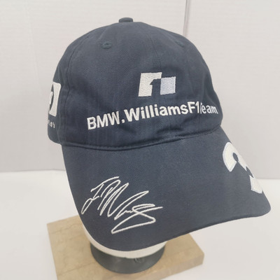 OFFICIAL 2003 BMW WILLIAMS F1 TEAM CAP JUAN PABLO MONTOYA SIGNED HAT EXC L
