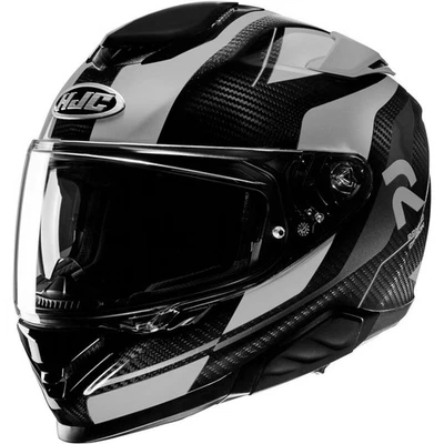 Motorrad Helm L - HJC RPHA 71 Carbon Hamil - Integralhelm schwarz-grau - Bild 1 von 3