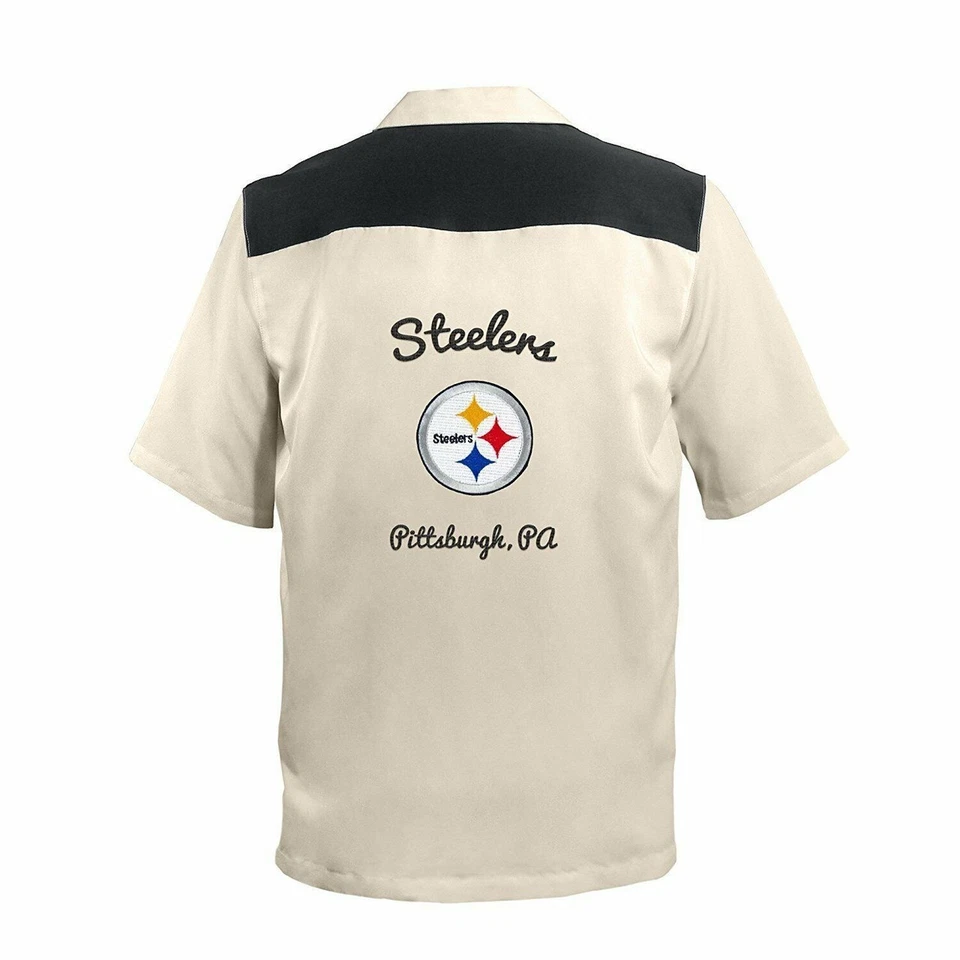 Pittsburgh Steelers NFL 300632 Camisa de Bolos Bordada Calce Suelto Repuesto XL Foto 2 de 2