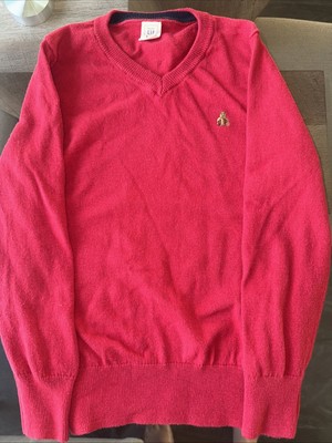 Baby Gap Kids Boys Red V-neck Sweater Size 5 Years Toddler Regular EUC