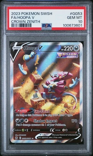 2023 Pokemon Crown Zenith Hoopa V GG53/GG70 PSA 10