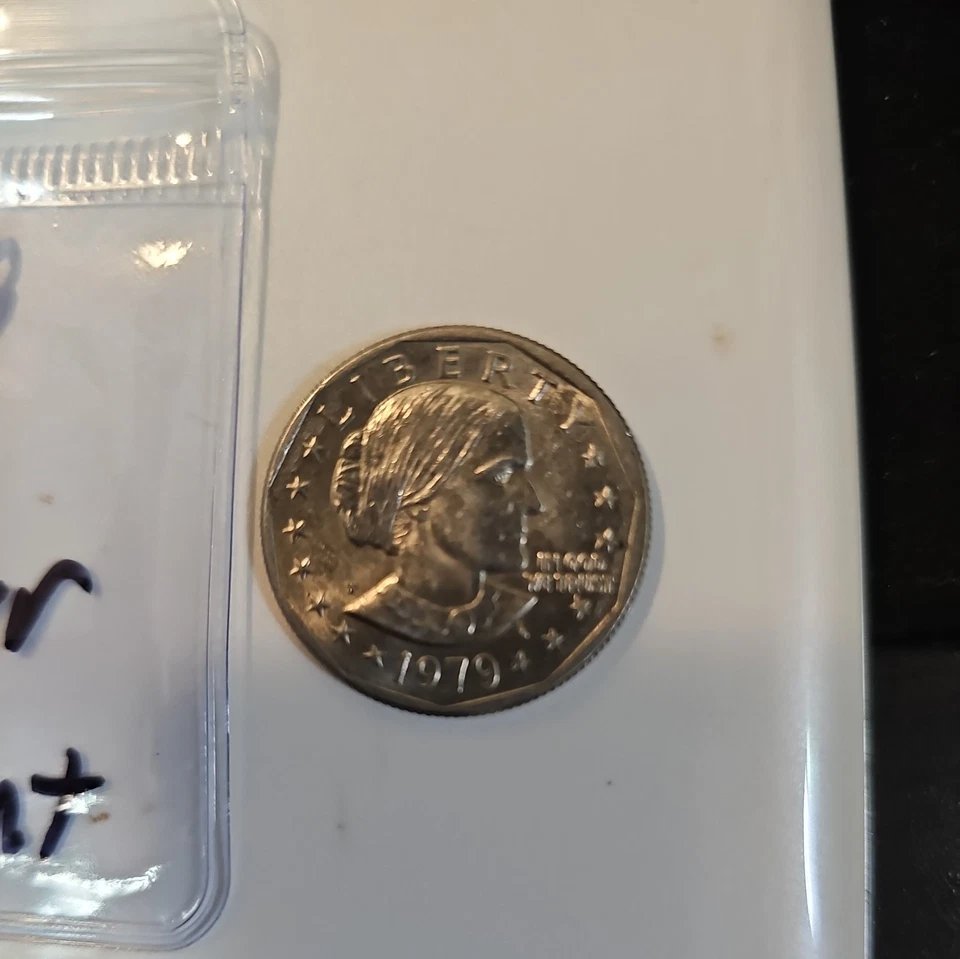 1979 年 P 版 Susan B 安东尼一美元中场罢工!!! — 第 2/4 张图片