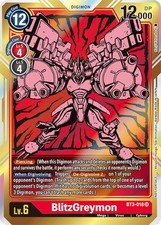 Digimon TCG BT3-018 AA BlitzGreymon Alternative Art Union Impact Card Game