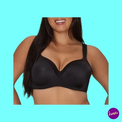 PLAYTEX Women's Balconette Underwire Bra, Black, UK 46DD | EU 105DD | US 46DD - Image 1 of 4
