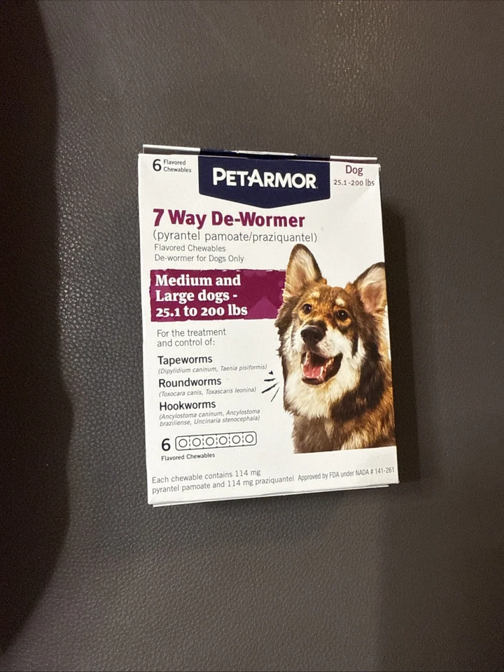 Pet Armor 7 Way De-Wormer Medium And Large Dogs 25.1 To 200 LBS